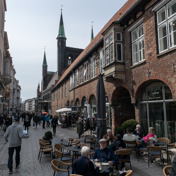 Die Altstadt von Lübeck .