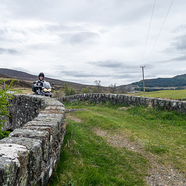 Motorradtour Schottland, Steinbrücke