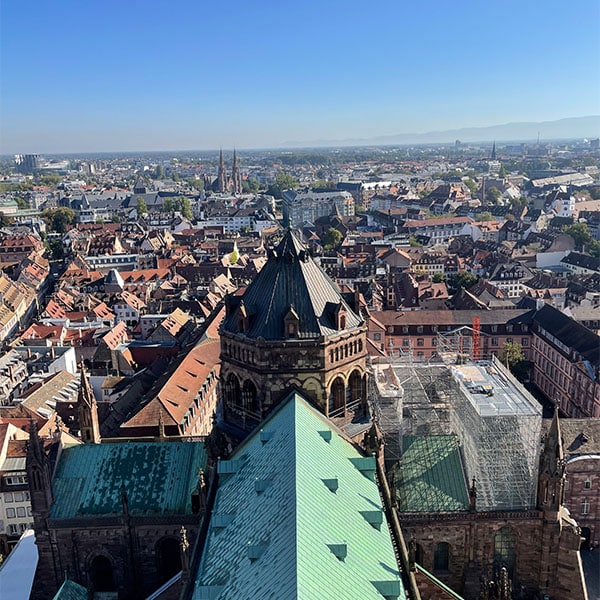 Aussicht vom Straßburger Münster.