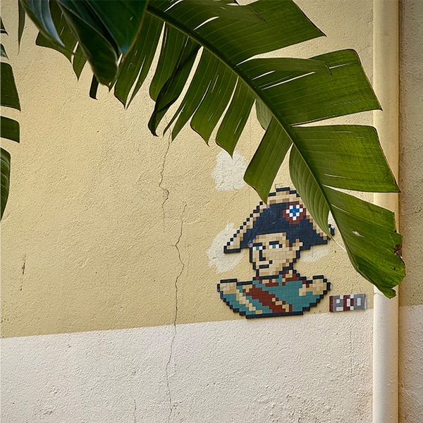 Mosaikbild von Napoleon in Ajaccio