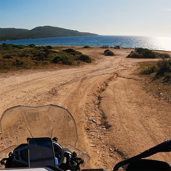Offroad zur Plage de Balistra