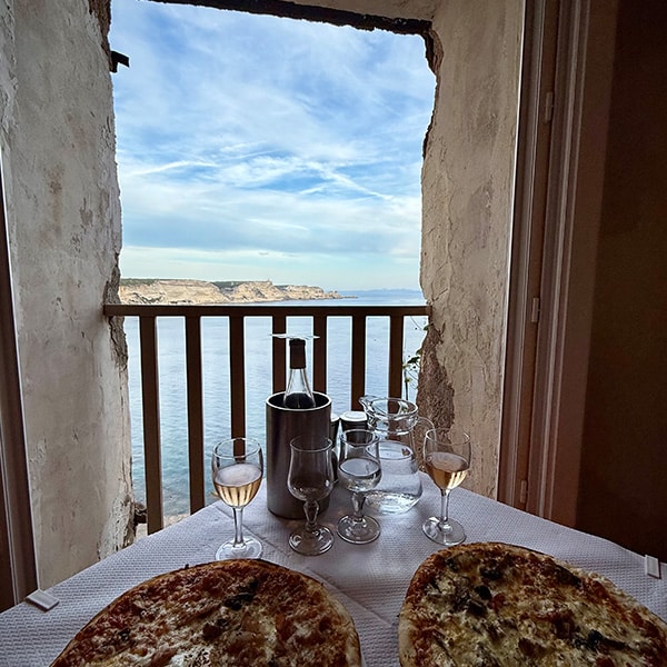 Pizzaabend mit Meerblick in Bonifacio