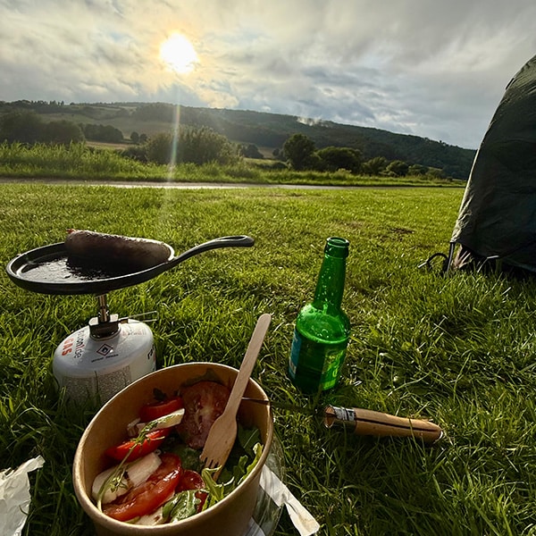 POV Abendessen an der Weser
