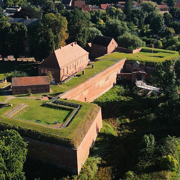 Festung Dömitz aus der Luft